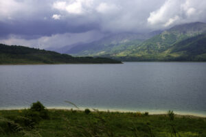 Palak Lake surrounded by hills and greenery in Mizoram